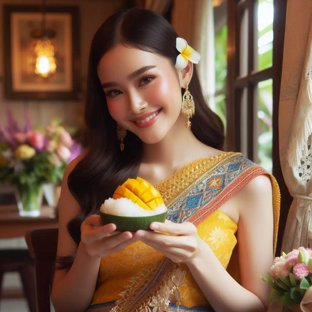 THAILAND 🇹🇭 | AI ART: Thai lady wear Thai traditional dress