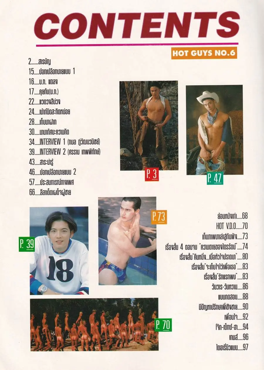 (วันวาน) HOT GUYS Magazine no.6 February 1995