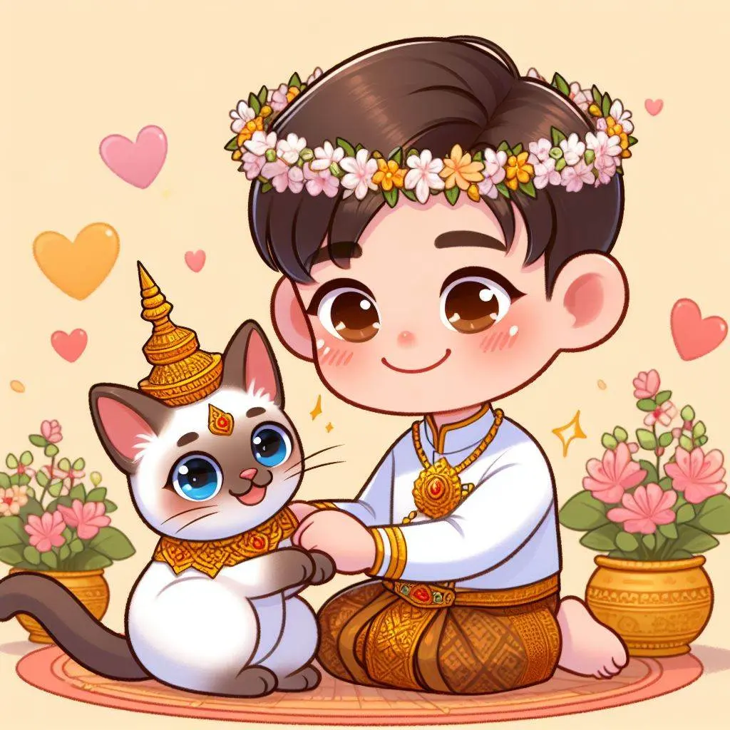 THAILAND 🇹🇭 | AI ART: Love Siamese cat