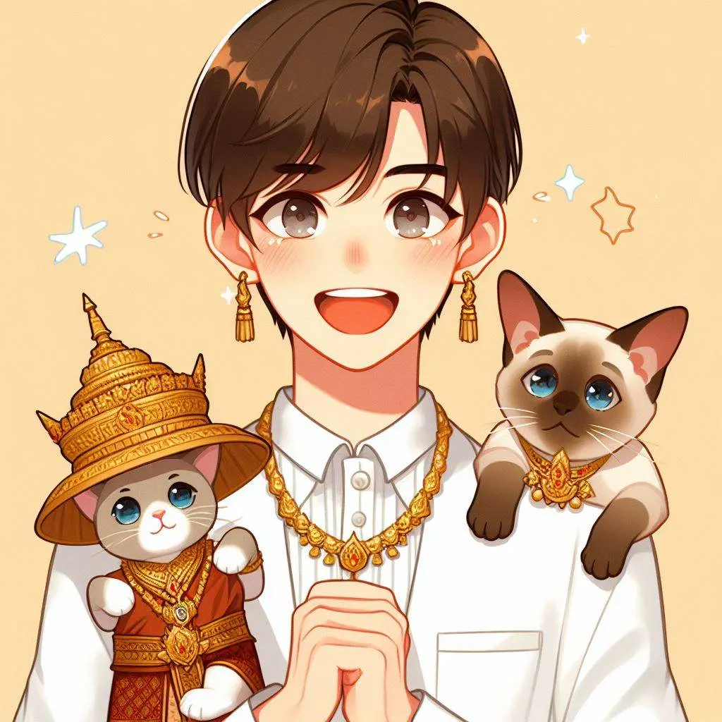 THAILAND 🇹🇭 | AI ART: Love Siamese cat