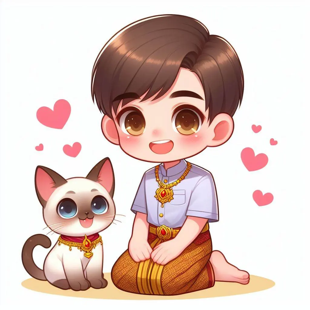 THAILAND 🇹🇭 | AI ART: Love Siamese cat