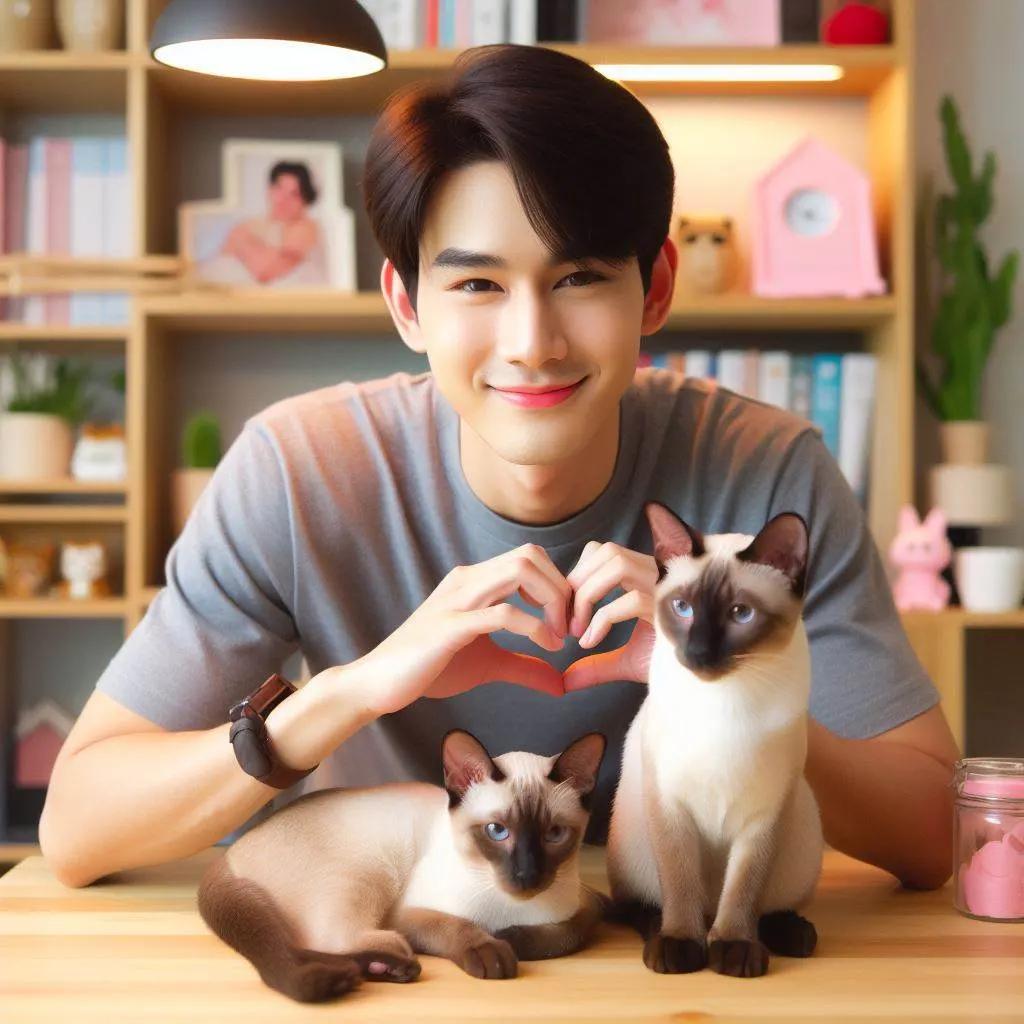 THAILAND 🇹🇭 | AI ART: Love Siamese cat