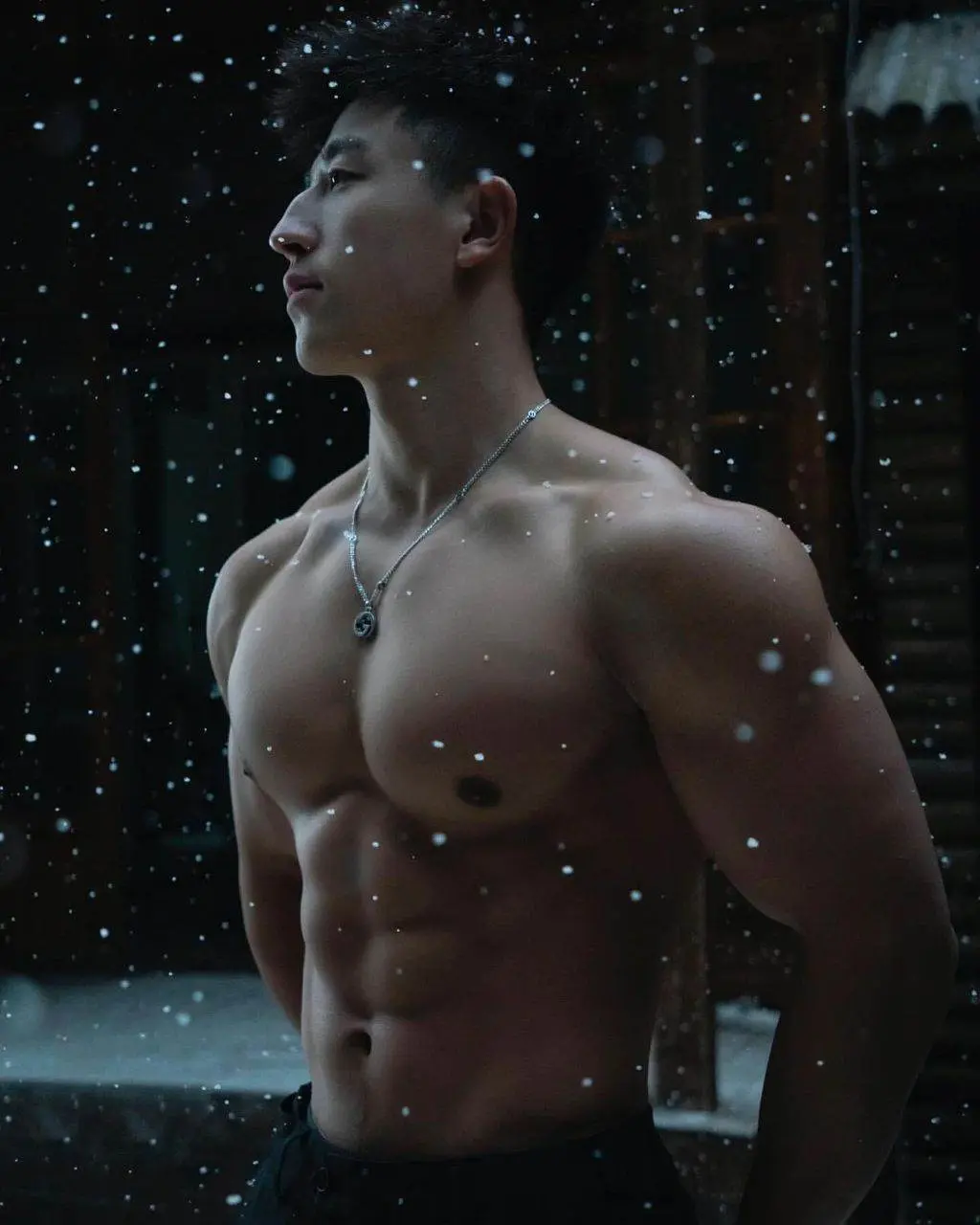 นายแบบหล่อของจีน นักกล้าม.