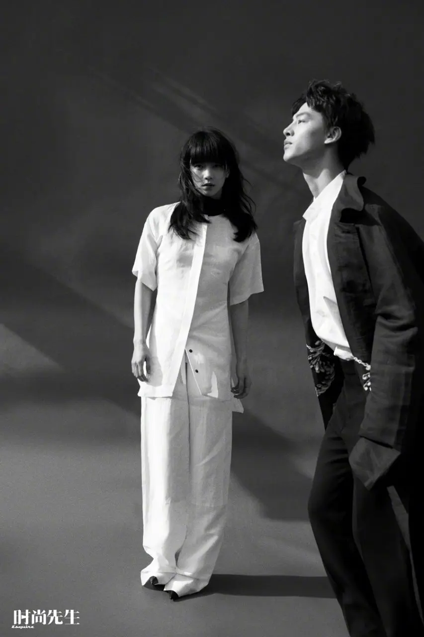 Yin Fang & Wu Mengke @ Esquire China (The Big Black Book) Spring-Summer 2024