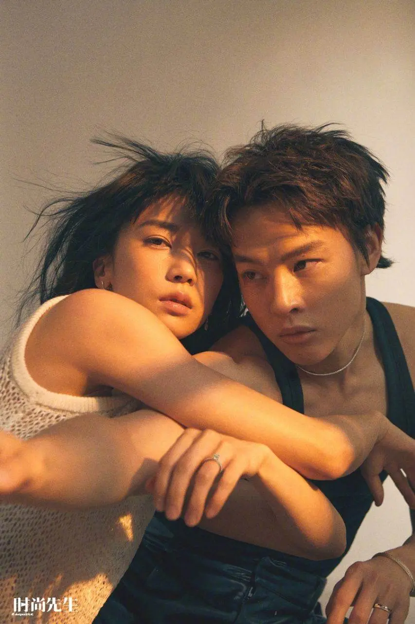Yin Fang & Wu Mengke @ Esquire China (The Big Black Book) Spring-Summer 2024