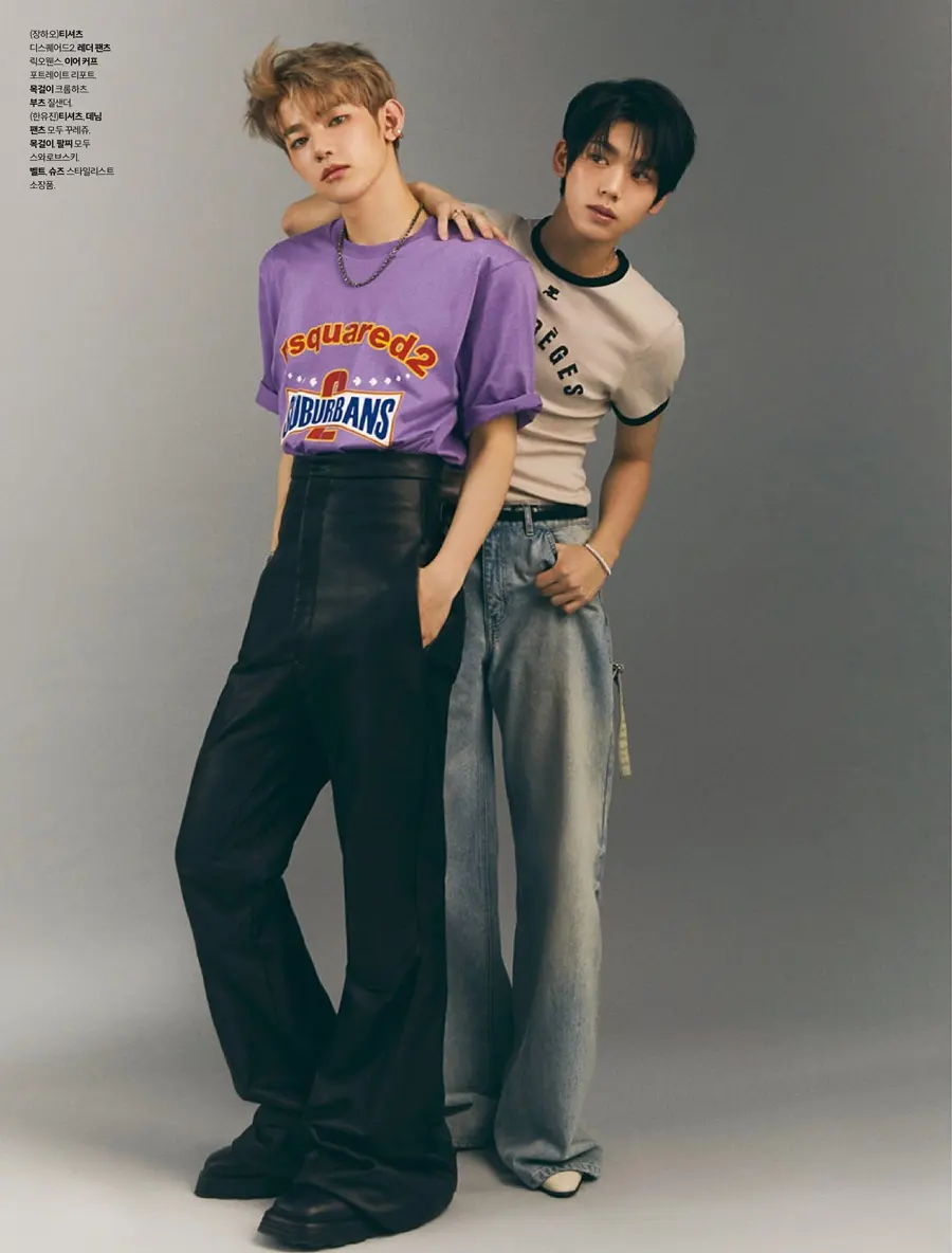 (ZB1) Zhang Hao & Han Yu Jin @ Cosmopolitan Korea April 2024