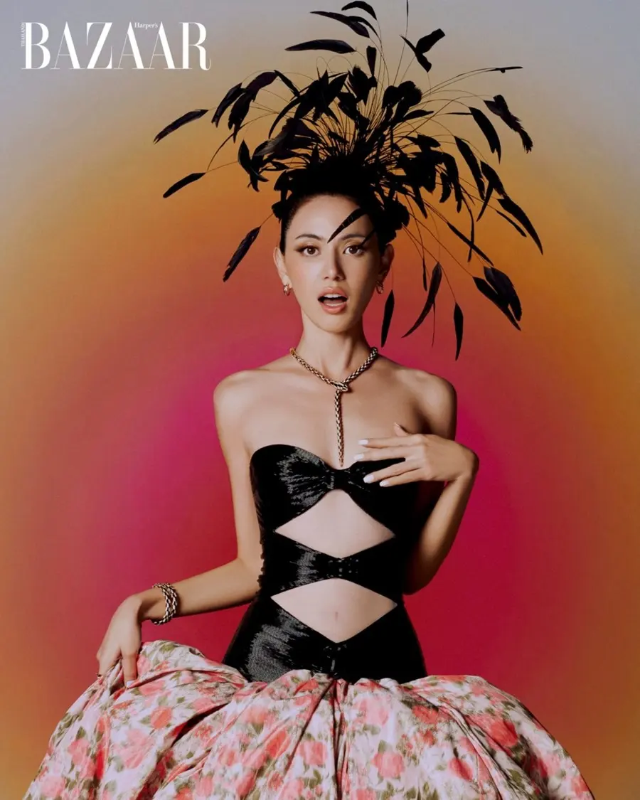 ใหม่-ดาวิกา @ Harper's BAZAAR Thailand April 2024