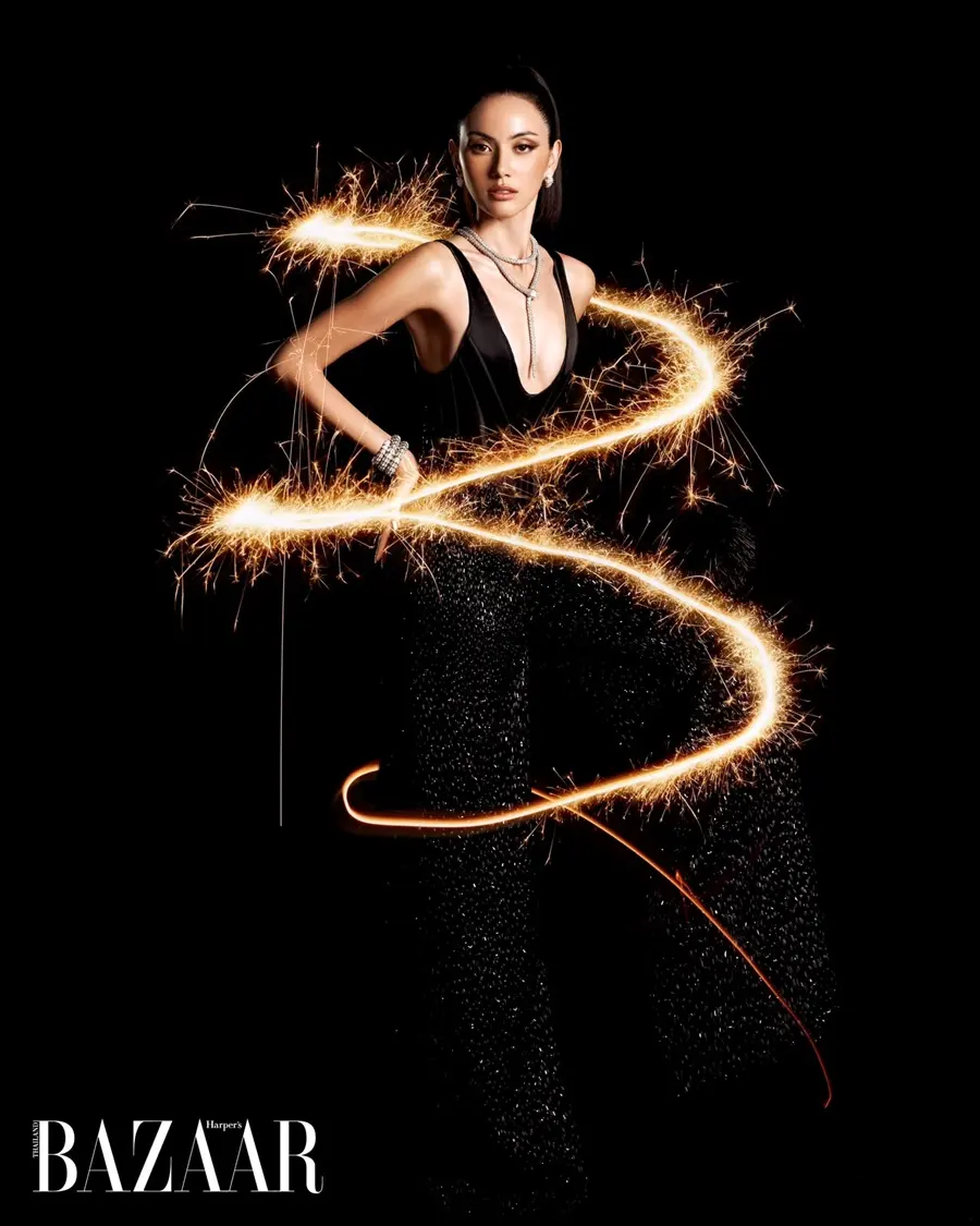 ใหม่-ดาวิกา @ Harper's BAZAAR Thailand April 2024