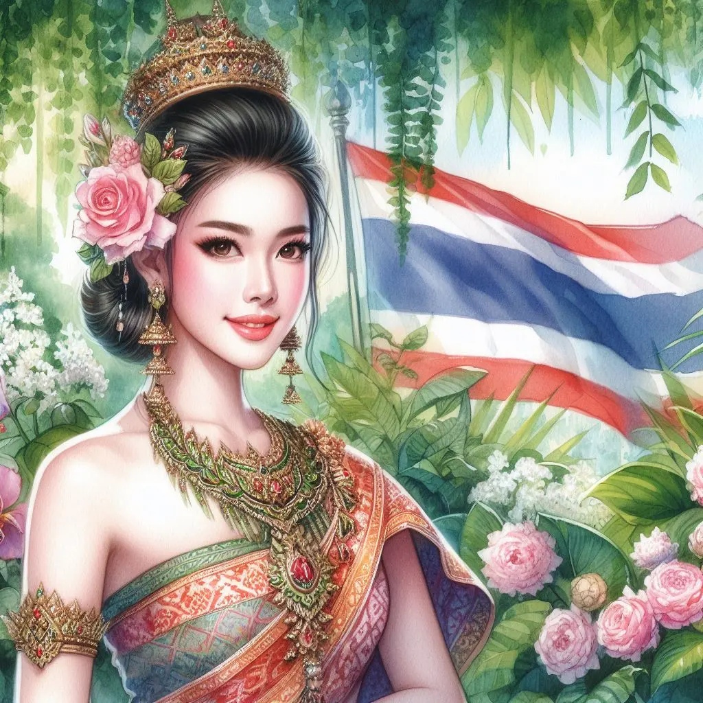 THAILAND 🇹🇭 | AI ART: Thai traditional dress