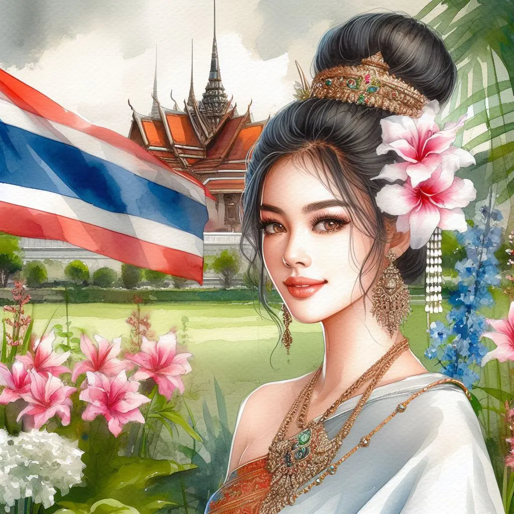 THAILAND 🇹🇭 | AI ART: Thai traditional dress