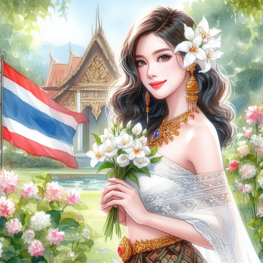 THAILAND 🇹🇭 | AI ART: Thai traditional dress