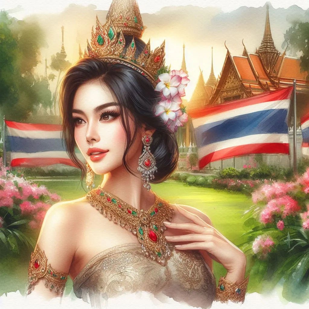 THAILAND 🇹🇭 | AI ART: Thai traditional dress