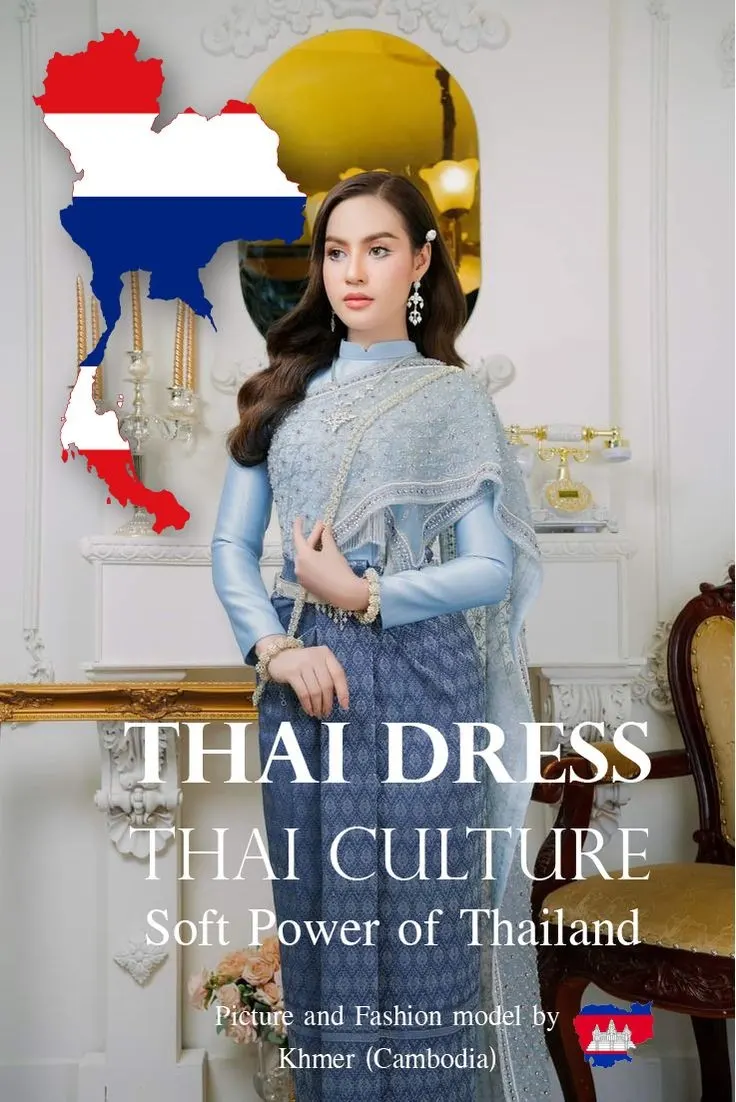 Thai Dress, Thai Culture, Soft Power of Thailand (Fashion model by Khmer ) Khmer wedding. Cambodia wedding.