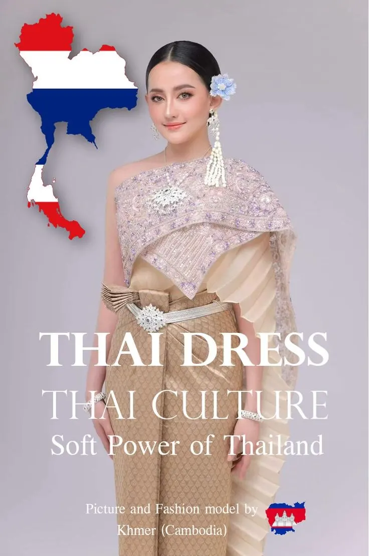 Thai Dress, Thai Culture, Soft Power of Thailand (Fashion model by Khmer ) Khmer wedding. Cambodia wedding.