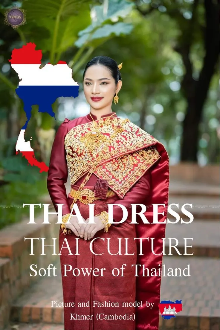 Thai Dress, Thai Culture, Soft Power of Thailand (Fashion model by Khmer ) Khmer wedding. Cambodia wedding.