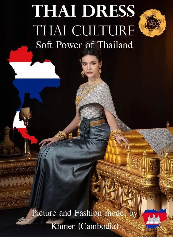 Cambodia wedding costume.Khmer wedding dress. Cambodian wedding by Thai dress.