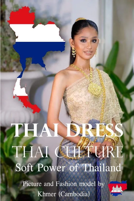 Cambodia wedding costume.Khmer wedding dress. Cambodian wedding by Thai dress.