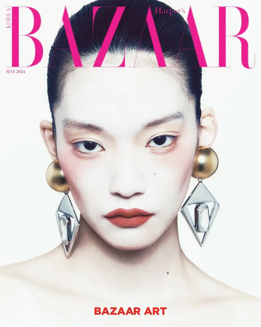 Io Sekine,Ziqi & Song Ah Woo @ Harper's BAZAAR Korea May 2024
