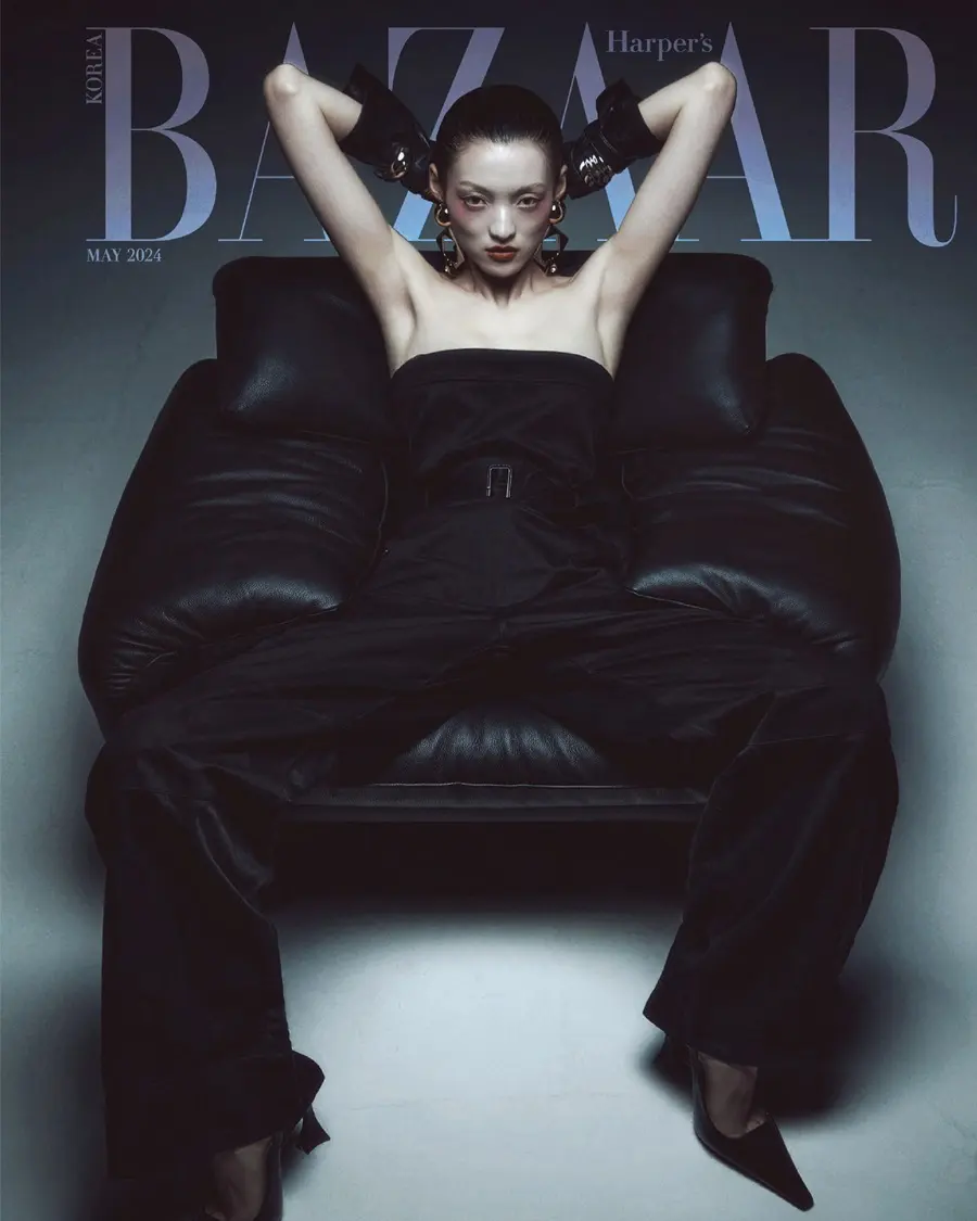 Io Sekine,Ziqi & Song Ah Woo @ Harper's BAZAAR Korea May 2024