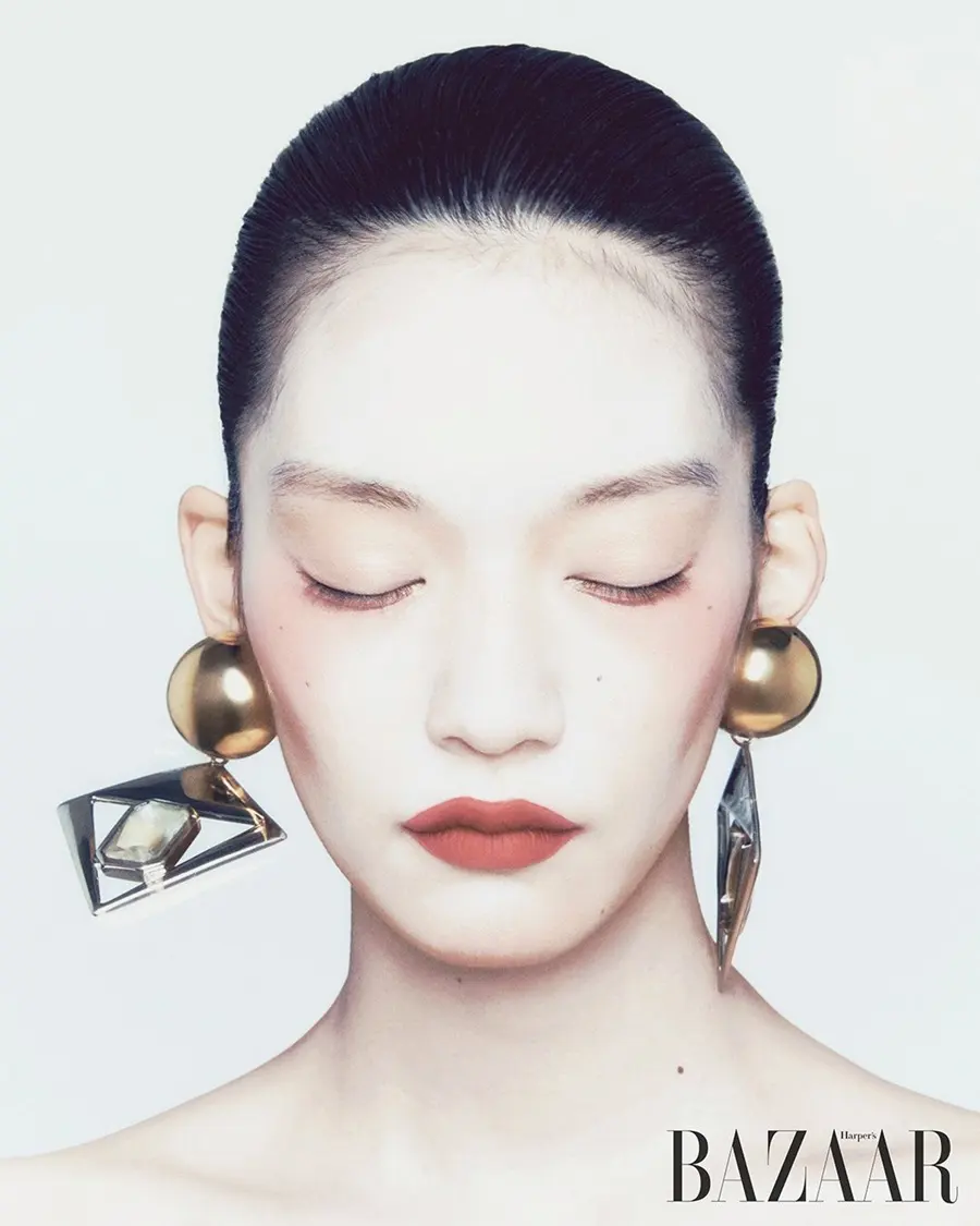 Io Sekine,Ziqi & Song Ah Woo @ Harper's BAZAAR Korea May 2024