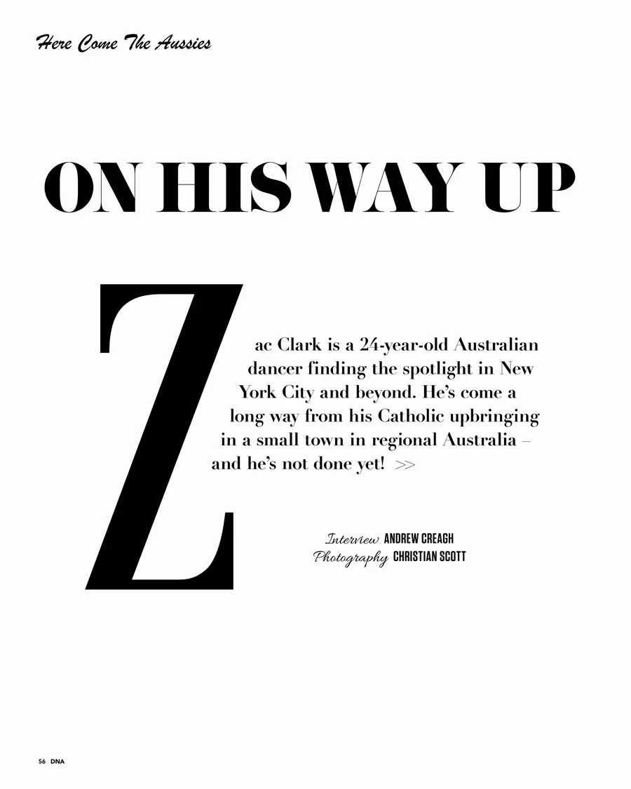 Zac Clark @ DNA Magazine issue 292 April 2024