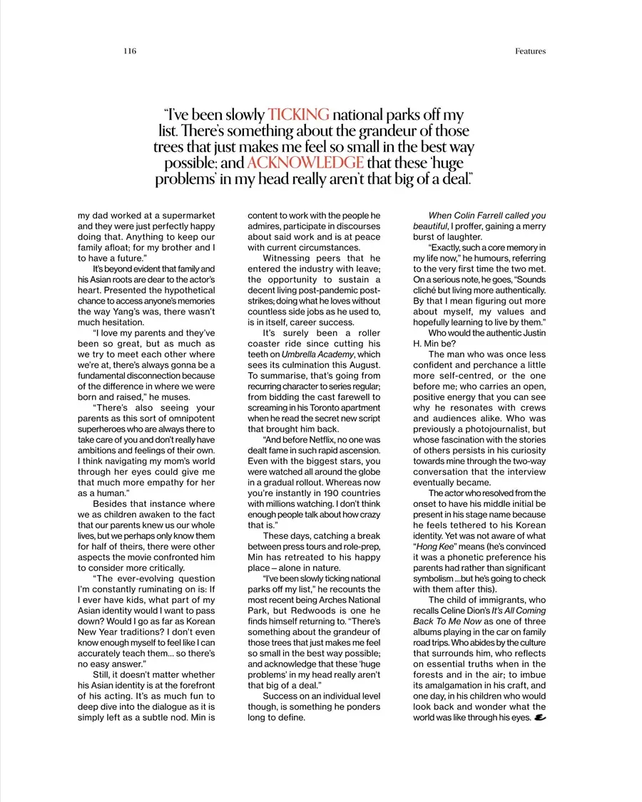 Justin H. Min @ Esquire Singapore May 2024
