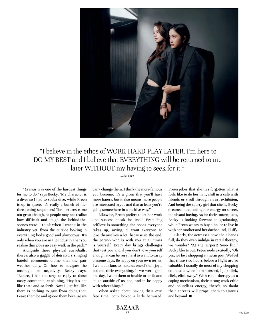 ฟรีน-เบ็คกี้ @ Harpers BAZAAR Singapore May 2024