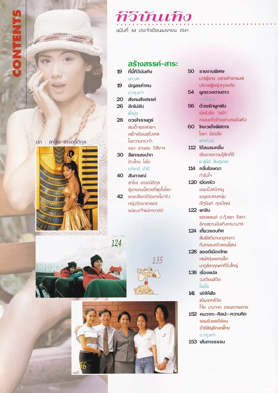 (วันวาน) กิ๊บ สาโรช @ นิตยสาร ทีวีบันเทิง ปีที่ 6 ฉบับที่ 64 เมษายน 2541