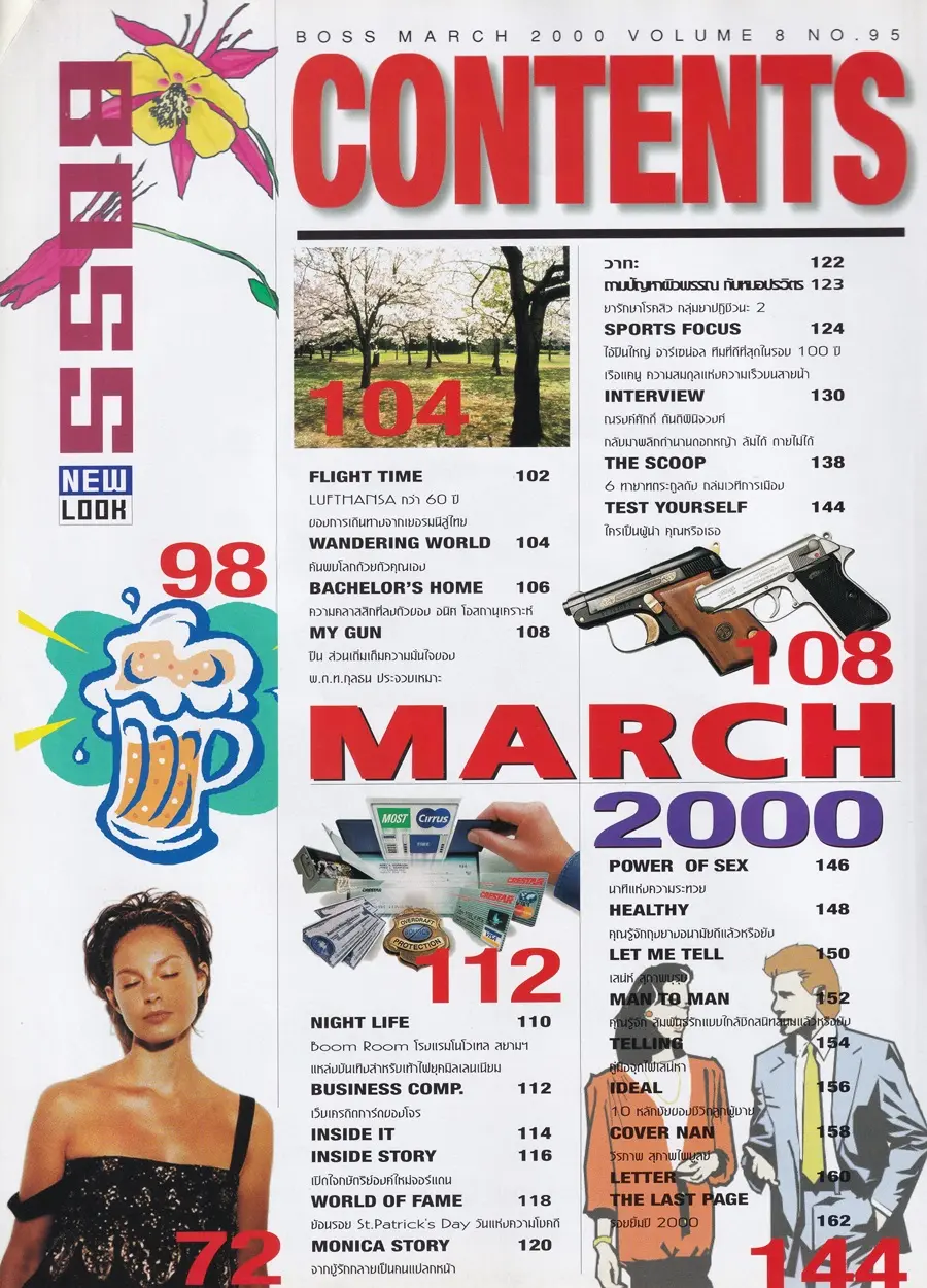 (วันวาน) วี วีรภาพ @ นิตยสาร BOSS ปีที่ 8 ฉบับที่ 95 มีนาคม 2543