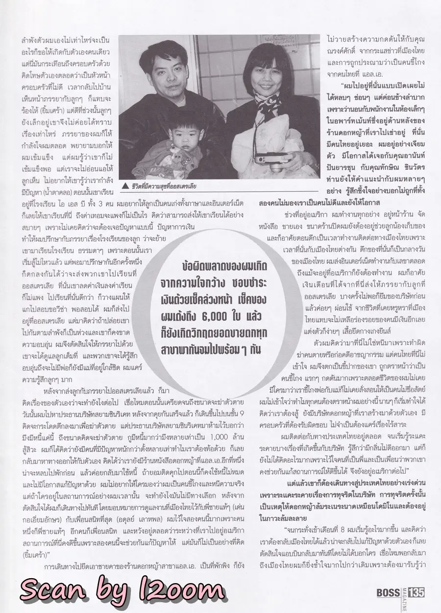 (วันวาน) วี วีรภาพ @ นิตยสาร BOSS ปีที่ 8 ฉบับที่ 95 มีนาคม 2543