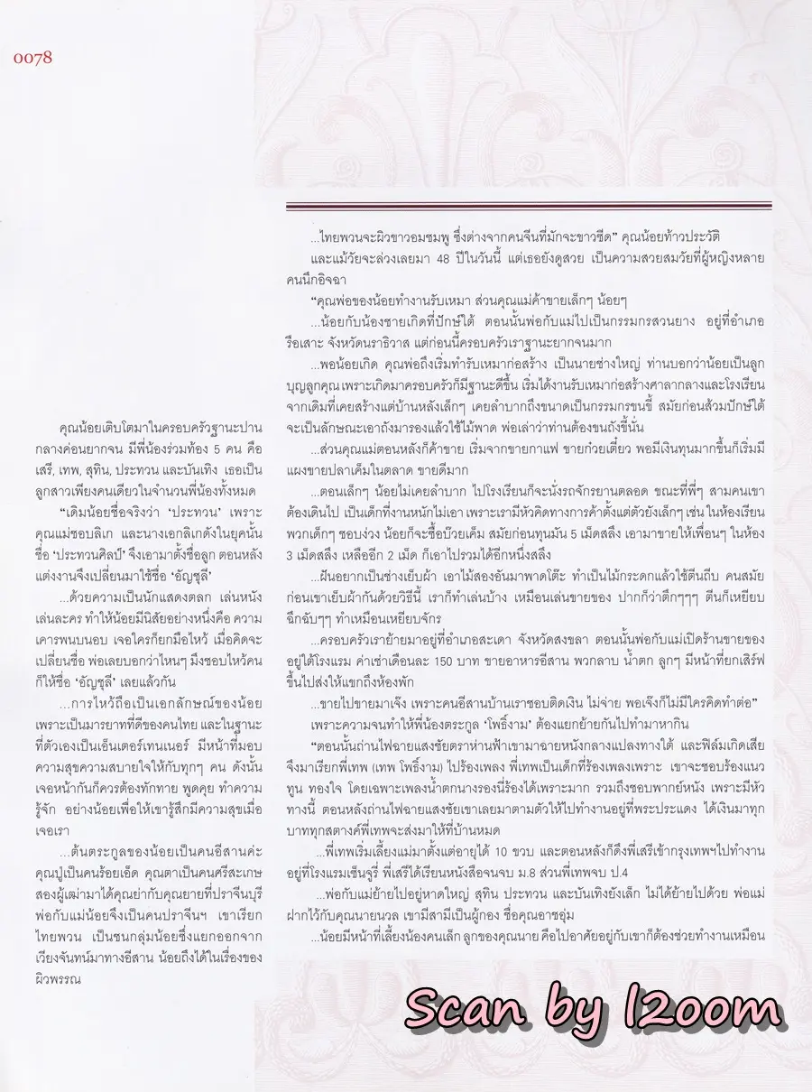 (วันวาน) น้อย โพธิ์งาม @ นิตยสาร LIPS ปีที่ 4 ฉบับที่ 22 พฤษภาคม 2546