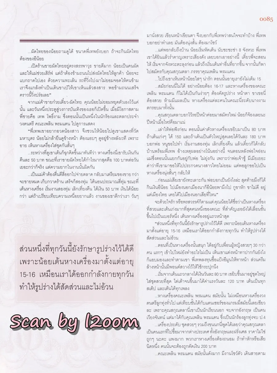 (วันวาน) น้อย โพธิ์งาม @ นิตยสาร LIPS ปีที่ 4 ฉบับที่ 22 พฤษภาคม 2546