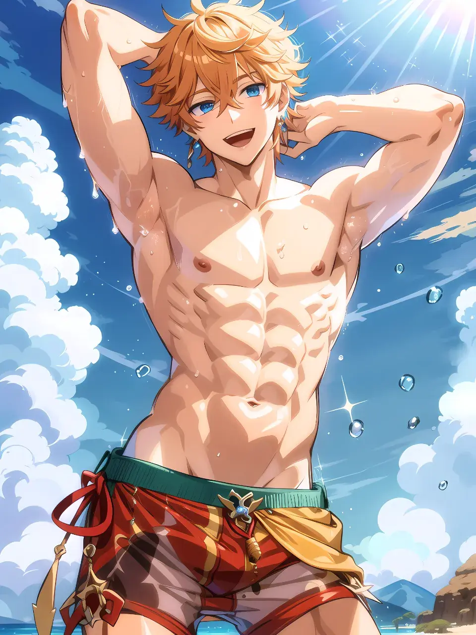 การ์ตูนผู้ชายหล่อเท่ 100