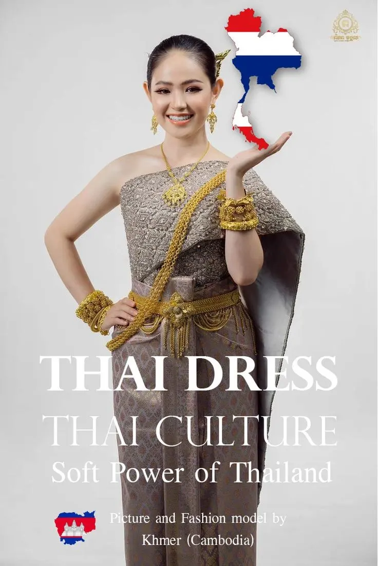 Cambodia wedding costume.Khmer wedding dress. Cambodian wedding by Thai dress.
