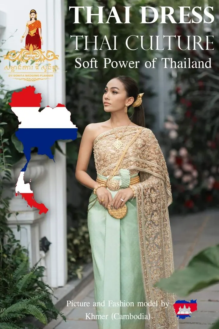 Cambodia wedding costume.Khmer wedding dress. Cambodian wedding by Thai dress.