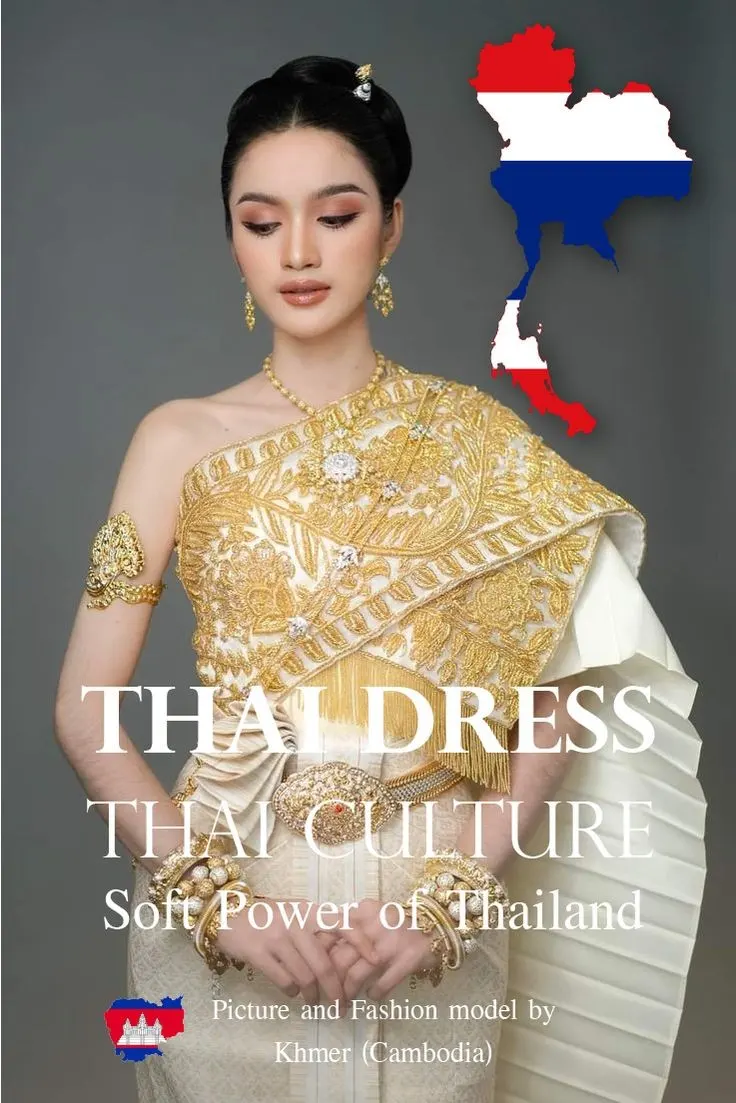 Cambodia wedding costume.Khmer wedding dress. Cambodian wedding by Thai dress.