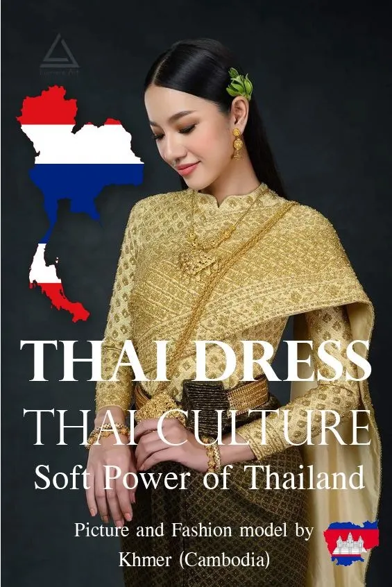 Cambodia wedding costume.Khmer wedding dress. Cambodian wedding by Thai dress.