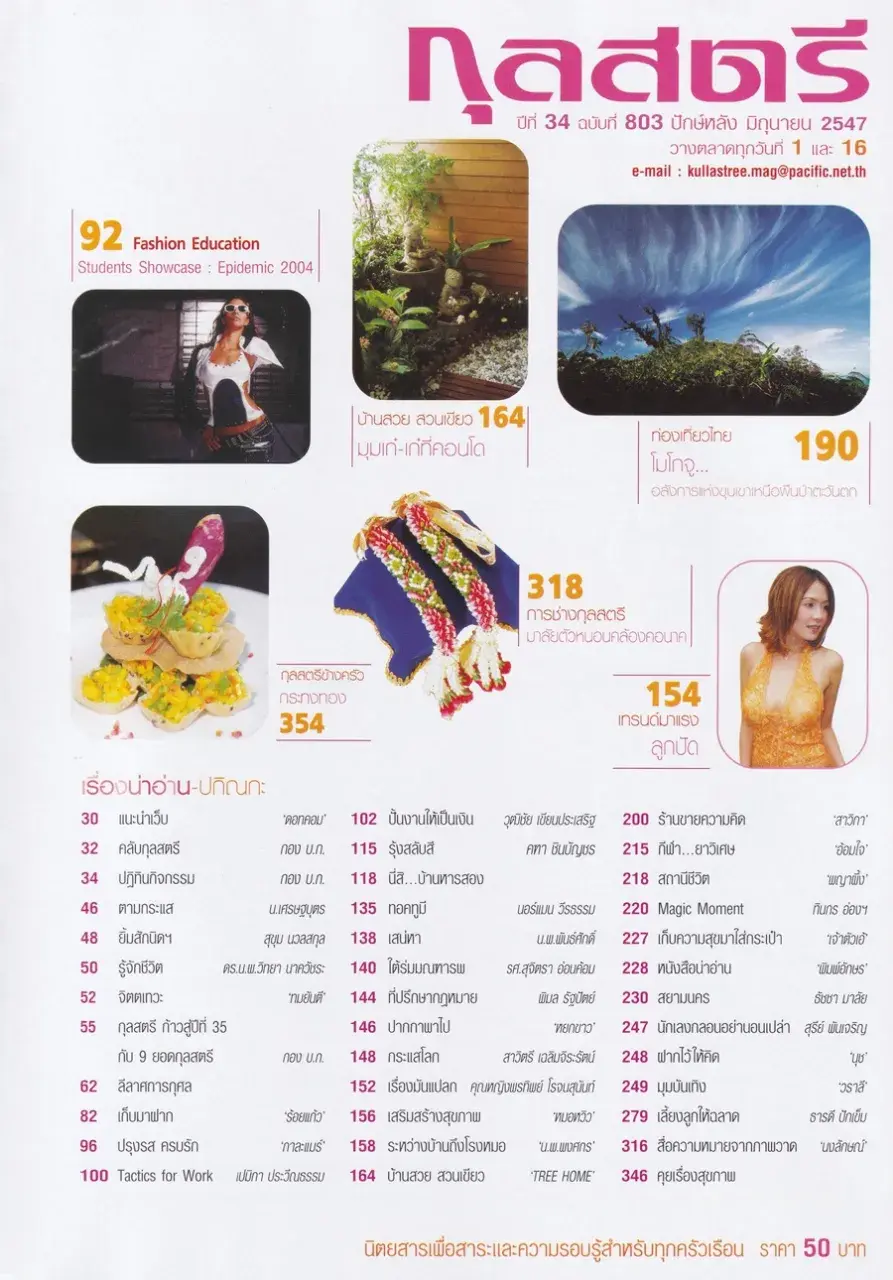 (วันวาน) กบ สุวนันท์ @ นิตยสาร กุลสตรี ปีที่ 34 ฉบับที่ 803 ปักษ์หลัง มิถุนายน 2547