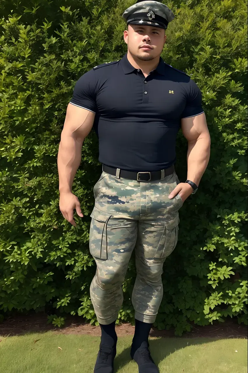 Sexy Uniform Guy : AI Art