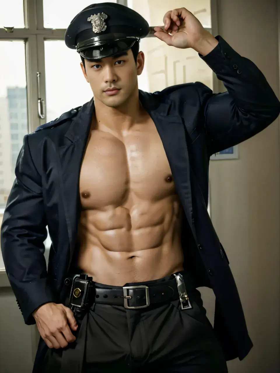 Sexy Uniform Guy : AI Art