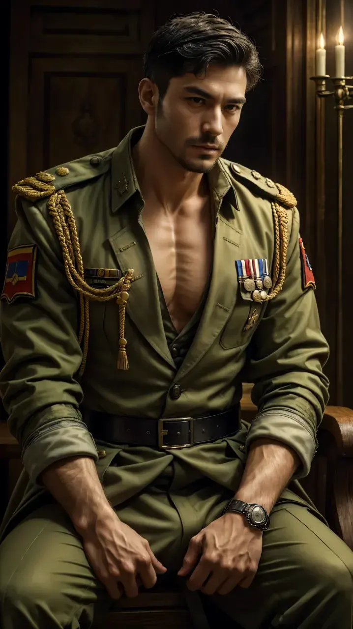 Sexy Uniform Guy : AI Art
