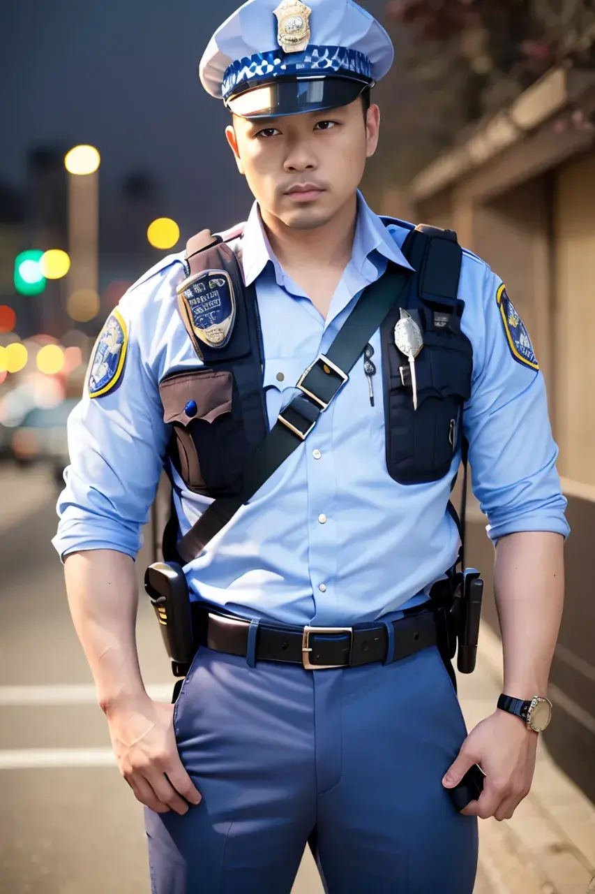 Sexy Uniform Guy : AI Art