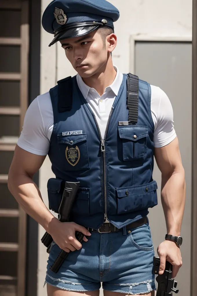 Sexy Uniform Guy : AI Art
