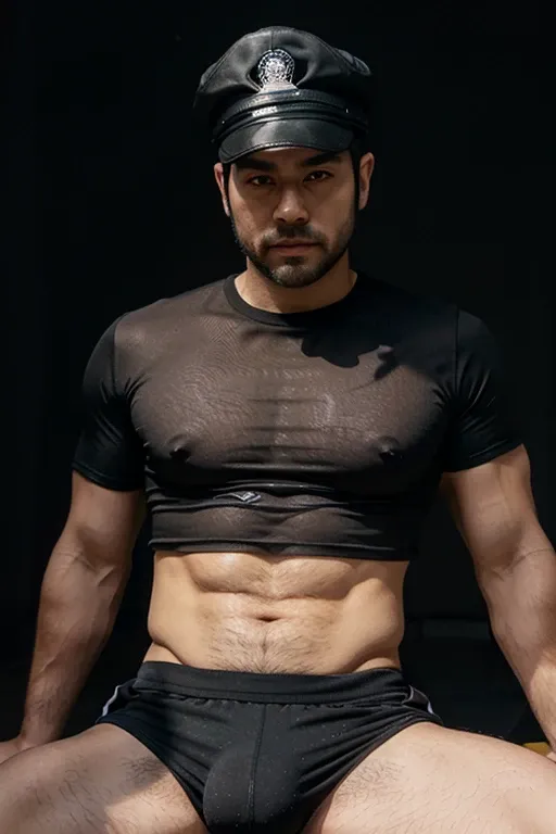 Sexy Uniform Guy : AI Art