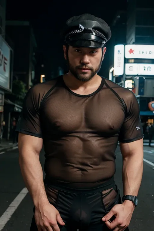 Sexy Uniform Guy : AI Art