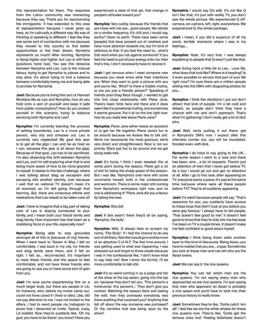 Nymphia Wind @ GAY TIMES UK July 2024