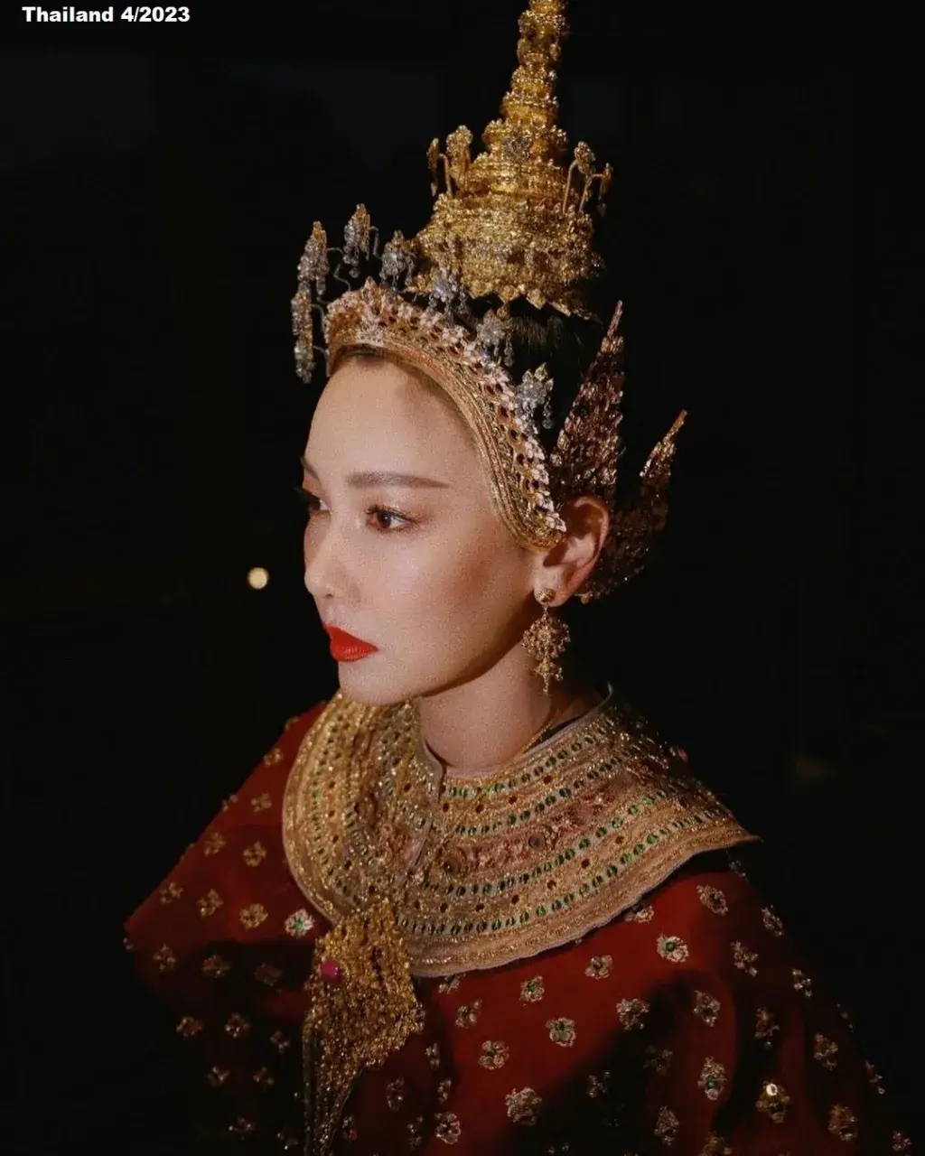 Nune Woranuch in Sita Thai Khon Dance Costume 🇹🇭