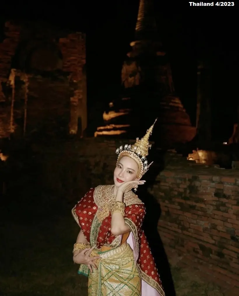 Nune Woranuch in Sita Thai Khon Dance Costume 🇹🇭