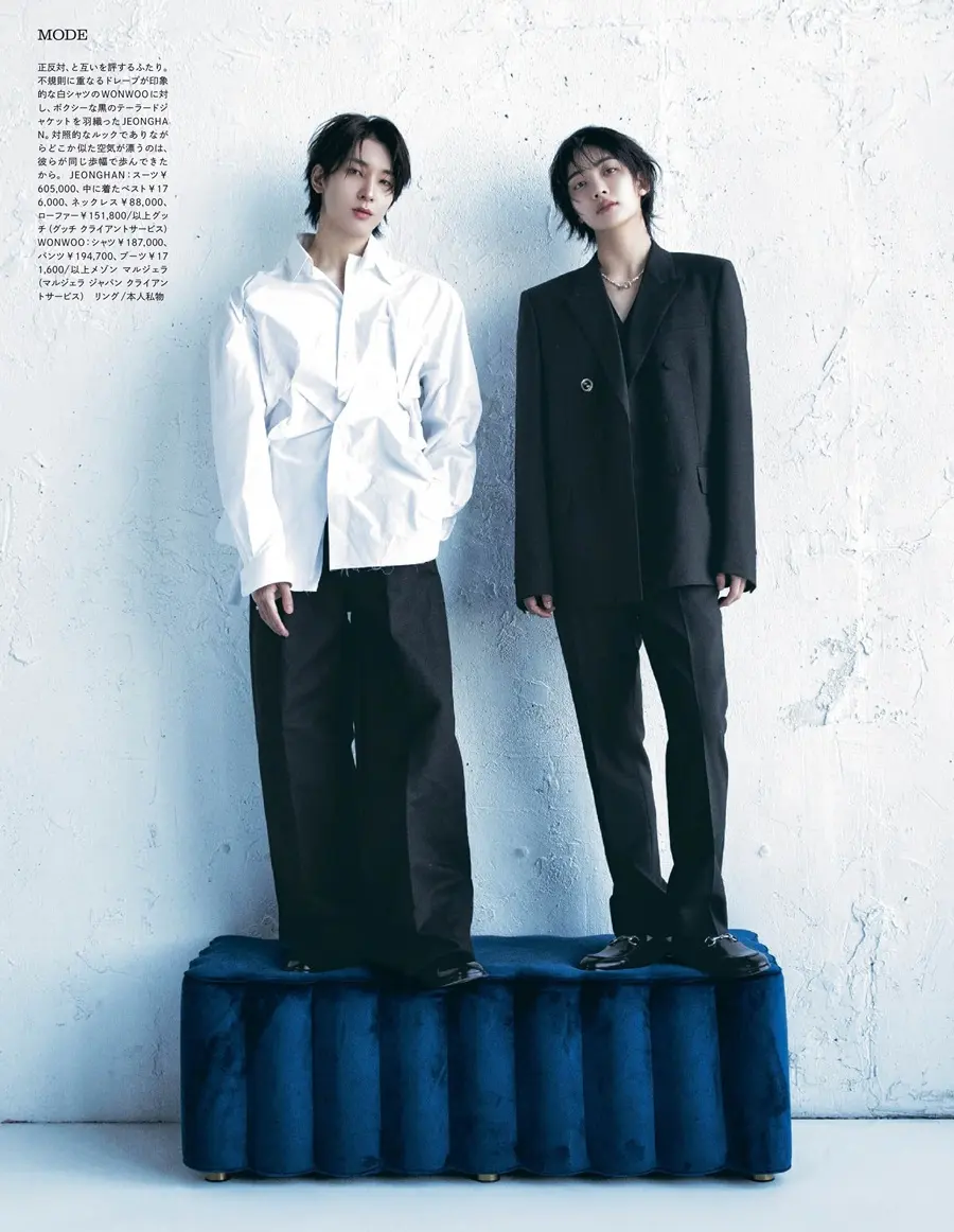 (Seventeen) Jeonghan & Wonwoo @ madame FIGARO japon August 2024