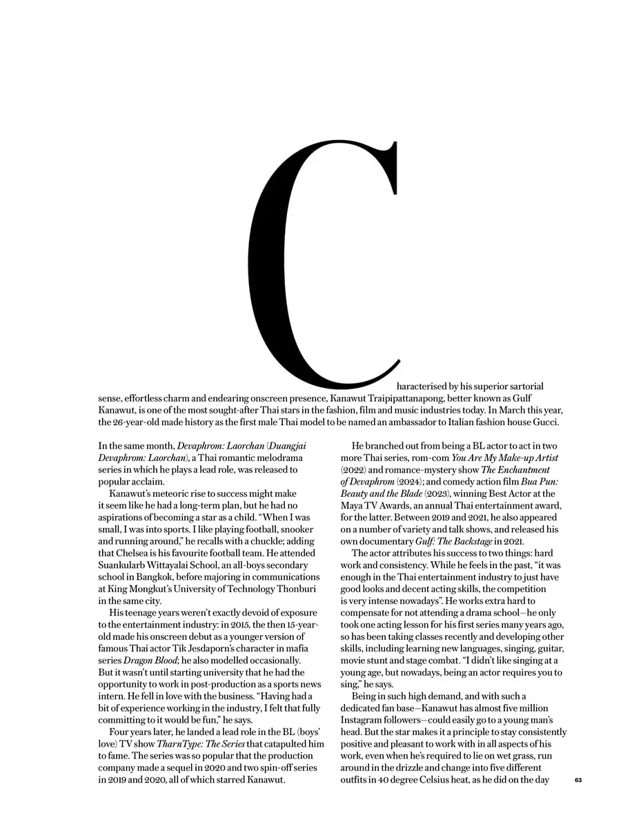 กลัฟ คณาวุฒิ @ Tatler Hong Kong July 2024